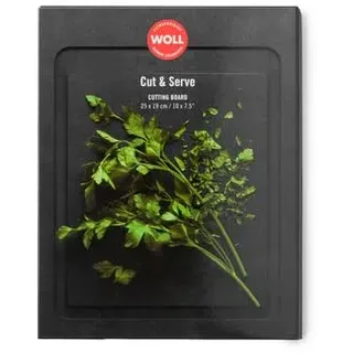 WOLL Cut & Serve Schneidebrett Papierverbundstoff 1-tlg. 25 x 19 cm Schwarz