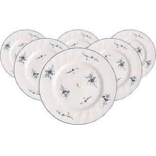 Villeroy & Boch Frühstücksteller 20,5 cm blau/weiß 6er Set