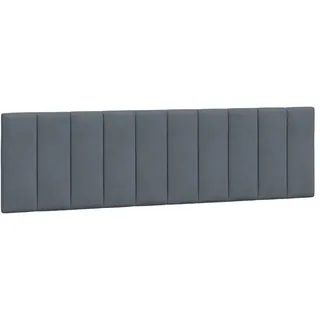 vidaXL Kopfteil-Kissen "Hanko" Dunkelgrau 180 cm Samt - Dunkelgrau