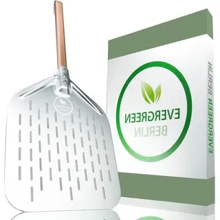 Famanu Pizzaschaufel Geperforet - Aluminium und Buchenholz - 67,5 cm