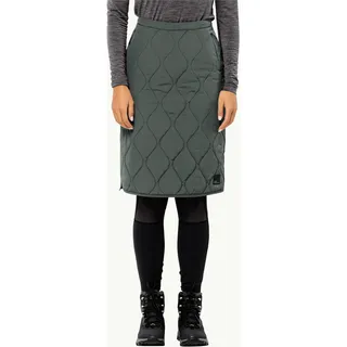 Jack Wolfskin Wandermood Skirt Winterrock Winddicht Wasserabweisend Atmungsaktiv Damen Grün grün