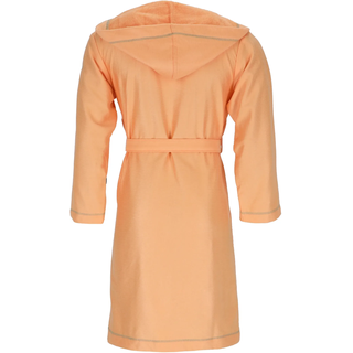 Unisex-Bademantel ESPRIT "Modern Life, ideal für Sauna & Spa, Hotelbademantel, Morgenmantel" Gr. M, rot (apricot), L:111cm, Wirkfrottier, Hausmäntel, Unisex-Bademantel, Bunte Ziernähte