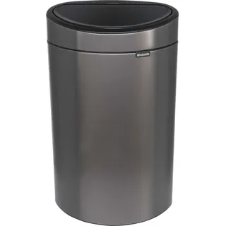 Brabantia Mülleimer Touch Bin New,recycle, 23+10 L Platinum