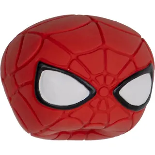 Marvel Hundespielzeug – Rot und Schwarz – Spider-Man Gesicht – Größe 8 x 7 x 8 cm – Latex-Hundespielzeug – Originalprodukt, entworfen in Spanien