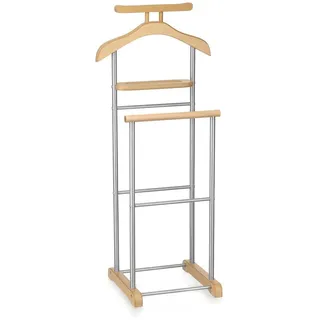 CARO-Möbel Herrendiener Medina , Buchefarben , Metall , Mode , 44x105x35 cm , Schlafzimmer, Herrendiener