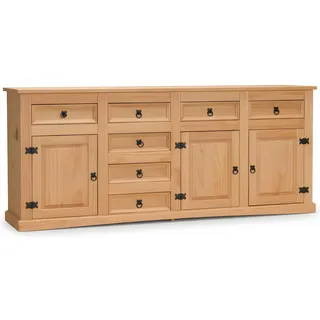 VCM New Mexico Sideboard 200 x 84 x 44 cm Braun / Naturbelassen