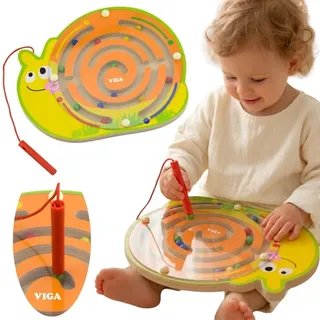 Viga Magnetisches Labyrinth – Holzspiel „Schnecke“