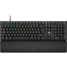 Corsair K70 Core RGB Mechanische Gaming-Tastatur mit Handflächenauflage – vorgeschmierte lineare Tasten MLX Red – Klangdämpfung – iCUE-Kompatibel – AZERTY FR Layout – Schwarz