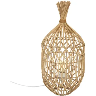 Tischlampe, durchbrochen, Rattan, Ø 25 x 55 cm