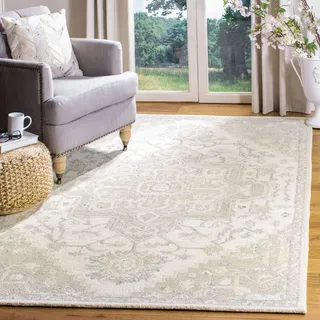 Safavieh Traditionell Teppich für Wohnzimmer, Esszimmer, Schlafzimmer - Micro-Loop Collection, Kurzer Flor, Elfenbein und Beige, 200 x 300 cm