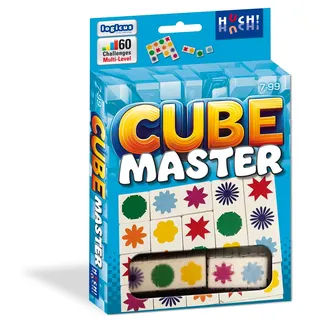 HUCH!, Cubemaster, Legespiel, Logikspiel für knifflige Denksportler, 60 Herausforderungen für schlaue Köpfe, Ab 1 Spieler ab 7 Jahren