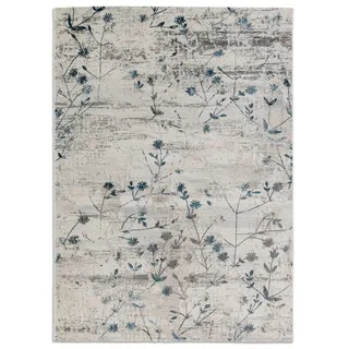 Astra Wohnzimmer Kurzflorteppich ANTEA Graublau 160 x 230 cm - Grau