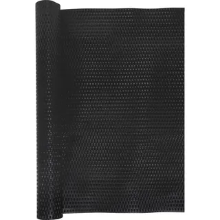 Balkon-Sichtschutz Schwarz 300x100 cm Poly Rattan - Schwarz