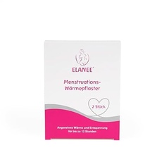 ELANEE Menstruations-Wärmepflaster, 12 Stunden wohltuende Wärme und Entspannung während der Periode, erwärmt sich durch Kontakt mit Sauerstoff, hautfreundlich, 2 Stück (734-00)