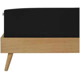 SCHIESSER Spannbettlaken Jersey 90 x 200 - 100 x 200 cm schwarz
