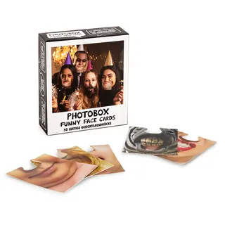Trendhaus 955951 - Funny Face Karten, 50 lustige Fotobox- und Selfie-Requisiten, Accessoires für Party, Hochzeit, Geburtstag und Junggesellenabschied