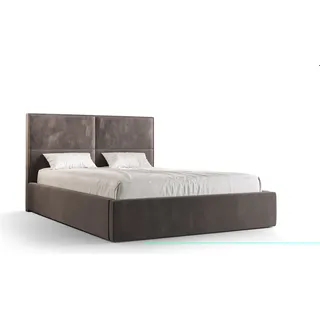 Roe Furniture | Boxspringbett - APOLLO - 90x200 cm - Dunkelgrau - mit Bettgestell und Bettkasten - Tagesbett - Polsterbetten - Bett Schlafzimmer - Dunkelgrau