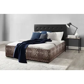 otto home »Hamar-Leo, OTTO's Choice, Leopardenbett, Kunstleder mit Veloursstoff« Liegefläche 140 cm x 200 cm, Belastbarkeit 250 KG, hohe Belastbarkeit! Angesagtes Design "Leopard" absoluter Hingucker