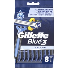 Gillette Blue 3 Smooth Einweg-Rasierer, Herren, 8 Stück
