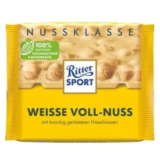 Ritter Sport Weisse Voll-Nuss Schokolade 100,0 g