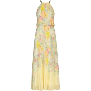 APART Plisseekleid im Neckholder Stil, vanille-Multicolor, 40