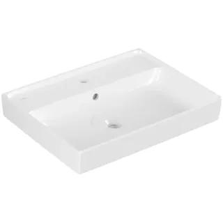 Villeroy & Boch Collaro Waschtisch, 1 Hahnloch, mit Überlauf, 600x470mm, 4A336001, Farbe: weiß-alpin