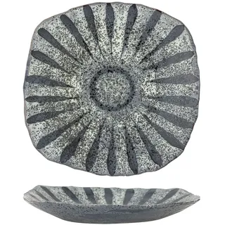 Creative Collection Ramie Serving Plate-stoneware Servierplatte Aus Holz - Grey - One Size