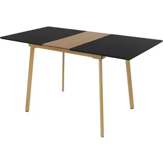 ML-Design Esstisch 75 x 76,5 x 110 cm schwarz