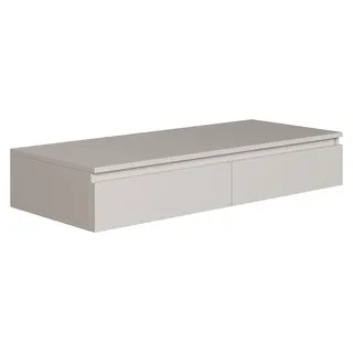 Selsey Bemmi Wand-Schminktisch 120 cm mit Schubladen Kaschmirgrau