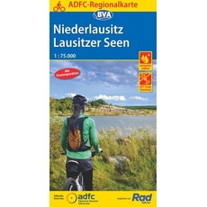 ADFC-Regionalkarte Niederlausitz Lausitzer Seen, 1:75.000, reiß- und wetterfest, GPS-Tracks Download