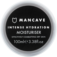 ManCave Gesichtscreme Männer Hyaluronsäure 100 ml - Feuchtigkeitscreme Gesicht mit Koffein, Sheabutter, Vitamin E - Natürliche Formel - Jeder Hauttyp - Vegan, Recycling-Verpackung - Hergestellt in GB