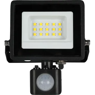 Blulaxa LED-Fluter Aluminium 7,1 cm mit Bewegungsmelder 10 W 800 lm 4000 K schwarz