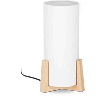 Relaxdays Tischlampe Weiß