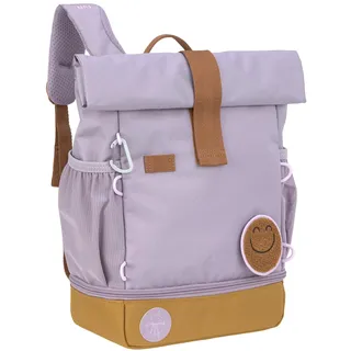 Lässig Kindergartenrucksack Kinderrucksack Rolltop mit Brustgurt wasserabweisend, 11 Liter/Mini Rolltop Backpack lilac