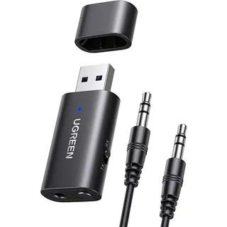 UGREEN CM523 Sender + Empfänger), Bluetooth Audio Adapter, Schwarz