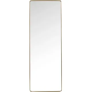 Kare Spiegel Curve, Gold, 200x70 cm, Wandspiegel, Standspiegel, Ganzkörperspiegel, mit Rahmen, Rechteckig, Schlafzimmer, Messing