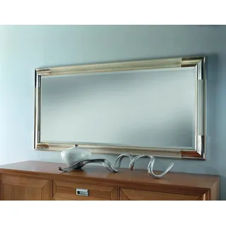 Designer Spiegel Anrichte Barock Spiegel Wohn Zimmer Regal Luxus Spiegel Silber