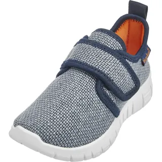 Playshoes Hausschuh Uni Unisex Kinder Hausschuh, Jeansblau, 31 EU