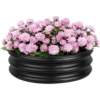 GarveeLife Metall Hochbeet Gartenbeet Aus Verzinktem Stahl Pflanzbeet Wetterfest Rostfrei, Gemüsebeet Für Garten & Terrasse, Hochbeet Bausatz Ohne Boden Für Gemüse Kräuter Blumen Gartenbeet Gemüsebeet