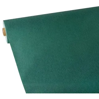 Papstar, Tischdecke, stoffähnlich, Vlies "soft selection plus" 25 m x 1,18 m dunkelgrün auf Rolle, #84940
