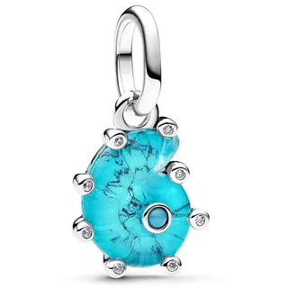 Pandora Blaue Murano-Glas Meeresschnecke Silber 793900C01