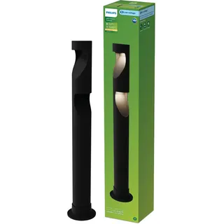 Philips Sockelleuchte LED 3er Set 24 V 180 lm spritzwassergeschützt Schwarz