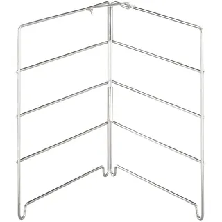 APS Gestell für 4 Pizzableche 26 x 25 cm, H: 26 cm Edelstahl für Pizzableche bis Ø 28 cm Abstand zwischen den Ebenen: 5,5 cm zusammenklappbar arretierbar