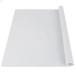 SOSMAR Extra Groß Silikonmatte zum Basteln, B2 Bastelunterlage für Malen, Epoxidharz Handwerk, Knetunterlage, Tischmatte, Antihaft & Waschbar Malunterlage für Kinder, Grau 70 x 50cm