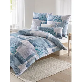 Biberna Bettwäsche 3 Stk. tlg., blau