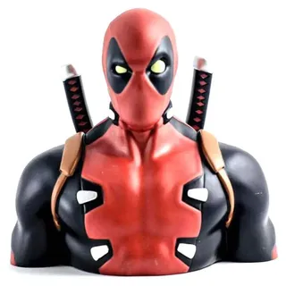 Marvel Deadpool Sparschwein Schlachten 20 Cm - Black / Red