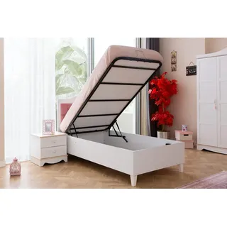 Stilvoller Einzelbett Kinderbett Kinderzimmer Möbel Bett Mit Stauraum - Weiß