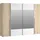 Schwebetürenschrank Narago 270,3 x 210,5 x 61,2 cm Sonoma Eiche/Weiß