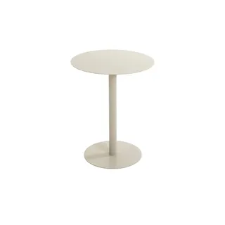 Haku-Möbel HAKU Beistelltisch rund Kaschmirgrau Metall runder Sofatisch klein - Maße: H 50 x Ø 40 cm Style: Modern