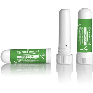 Puressentiel - Resp Ok Inhalator - Mit 19 BIO ätherischen Ölen - Natürliches Menthol und Kampfer - Hilft, freier zu atmen – 1 ml